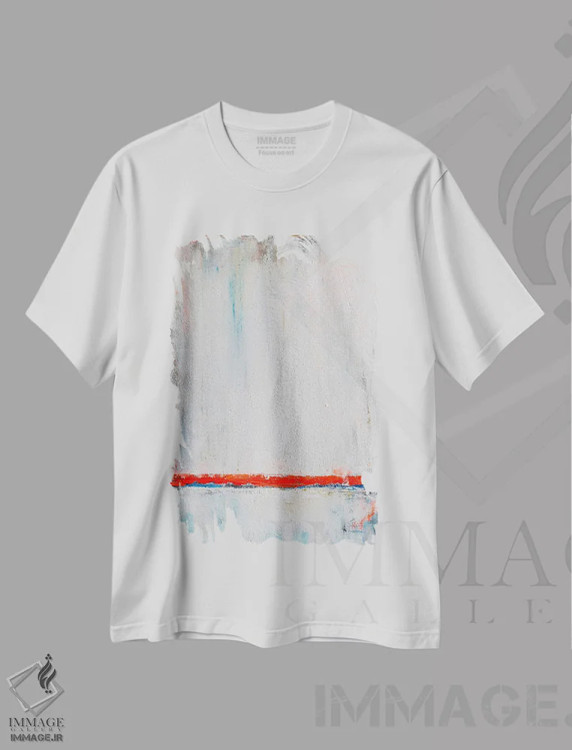 تیشرت سفید طرح دار ورای اندیشه اثر لئون گروسمن | فروشگاه ایماژ