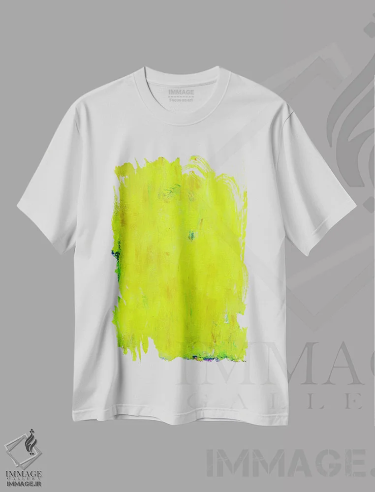 تیشرت سفید طرح دار نور آفتابی اثر لئون گروسمن | immage.ir