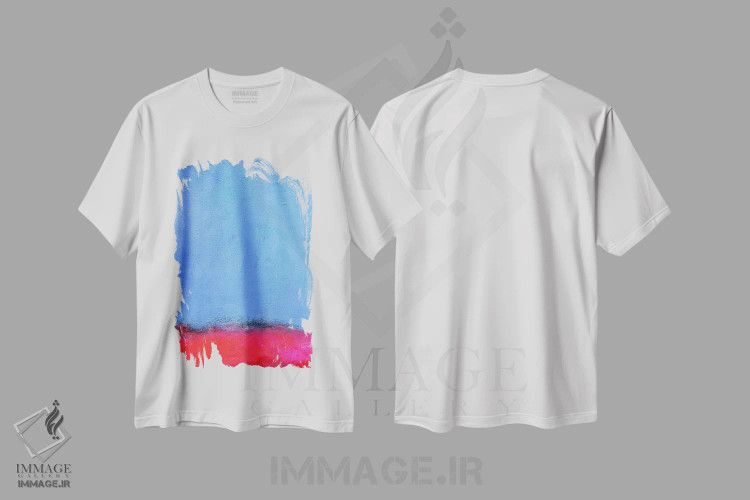 تیشرت سفید طرح دار پایان افق اثر لئون گروسمن | فروشگاه ایماژ