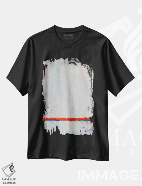 تیشرت مشکی طرح دار ورای اندیشه اثر لئون گروسمن | immage.ir