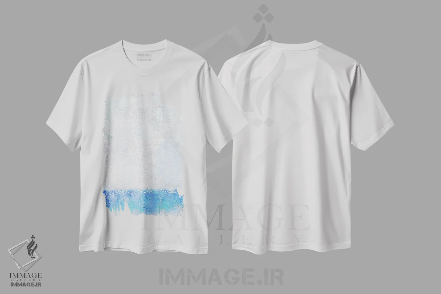 تیشرت سفید طرح دار آن قدر دور در آسمان اثر لئون گروسمن | immage.ir