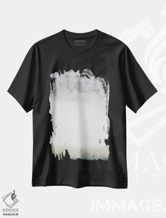 تیشرت مشکی طرح دار دید درونی اثر لئون گروسمن | immage.ir