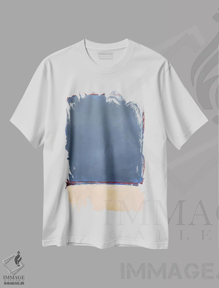 تیشرت سفید طرح دار گفت وگو با روتکو اثر لئون گروسمن | immage.ir