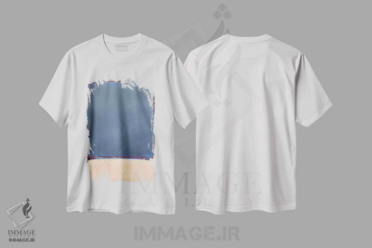 تیشرت سفید طرح دار گفت وگو با روتکو اثر لئون گروسمن | immage.ir