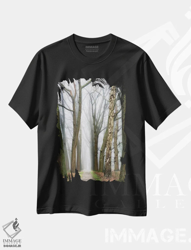 تیشرت مشکی طرح دار در پایان، آغازی نو خواهی یافت، مدیوم اثر لارس فان ده خور | فروشگاه ایماژ
