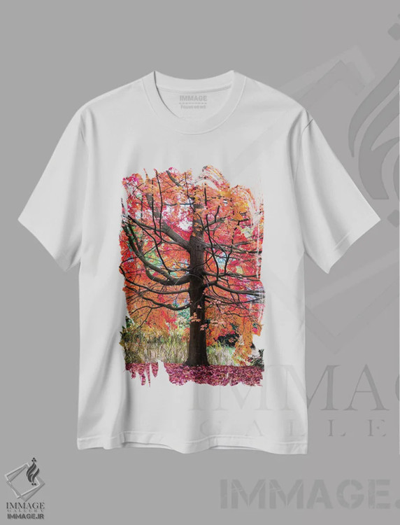 تیشرت سفید طرح دار افرا شگفت انگیز، دکور تعطیلات اثر لارس فان ده خور | immage.ir