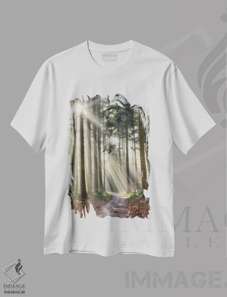 تیشرت سفید طرح دار پیچیدن به چپ می تواند درست باشد، مدیوم اثر لارس فان ده خور | فروشگاه ایماژ