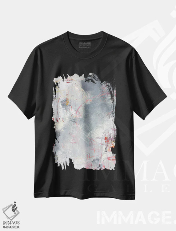 تیشرت مشکی طرح دار دنباله رؤیا II اثر لوری هاف | فروشگاه ایماژ