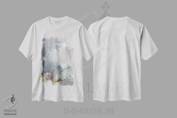 تیشرت سفید طرح دار دنباله رؤیا I اثر لوری هاف | فروشگاه ایماژ