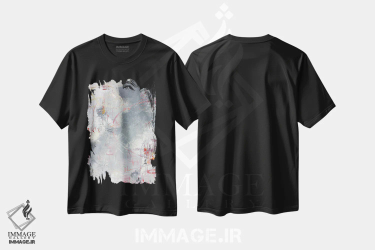 تیشرت مشکی طرح دار دنباله رؤیا II اثر لوری هاف | فروشگاه ایماژ