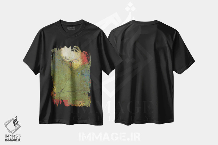 تیشرت مشکی طرح دار معمای سرگردان اثر لوری هاف | immage.ir
