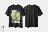 تیشرت مشکی طرح دار طلای طبیعت II، آبستره اثر لورا هورن | immage.ir