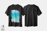 تیشرت مشکی طرح دار نگاه به ساحل اثر ال. هیویت | immage.ir