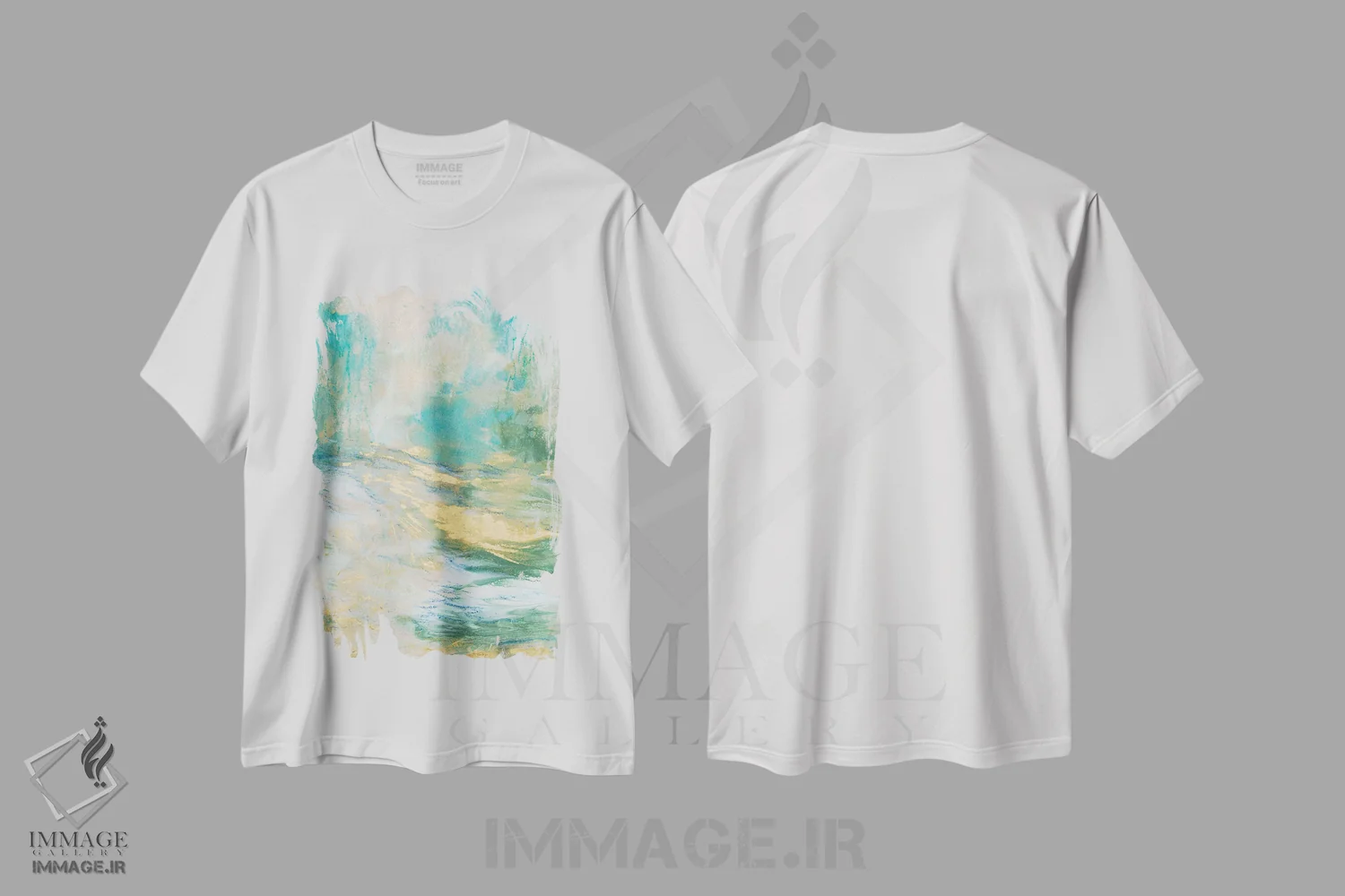 تیشرت سفید طرح دار مرا آنجا ملاقات کن شماره ۱ اثر لیلا براما | immage.ir