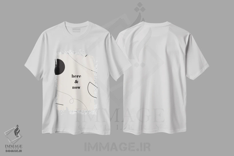 تیشرت سفید طرح دار اینجا و اکنون، تزئینی اثر لیندا گوبتا | immage.ir
