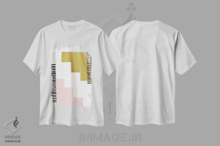 تیشرت سفید طرح دار یین و یانگ اثر لیندا گوبتا | immage.ir