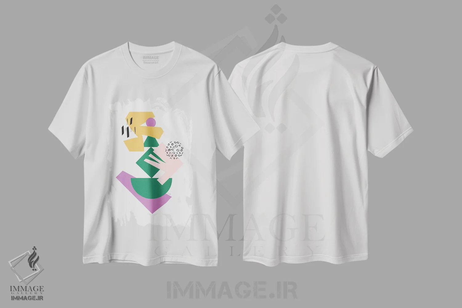 تیشرت سفید طرح دار کلاژ اثر لیندا گوبتا | immage.ir