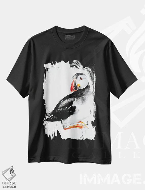 تیشرت مشکی طرح دار زمان استراحت، دکور معاصر اثر سو بنگ لیم | immage.ir