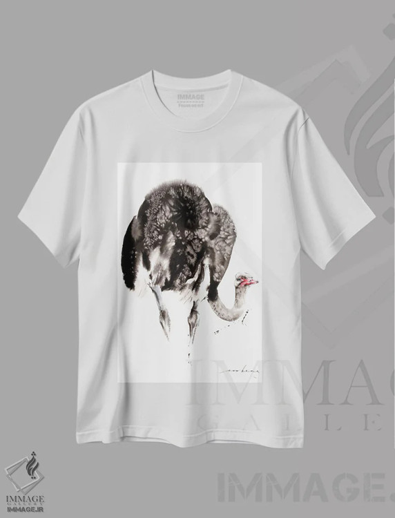 تیشرت سفید طرح دار قدم اول بهتر، دکور معاصر اثر سو بنگ لیم | immage.ir