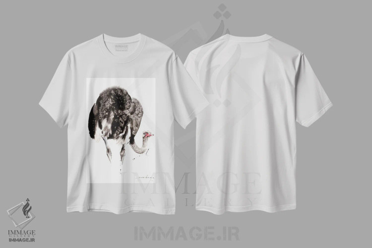 تیشرت سفید طرح دار قدم اول بهتر، دکور معاصر اثر سو بنگ لیم | immage.ir