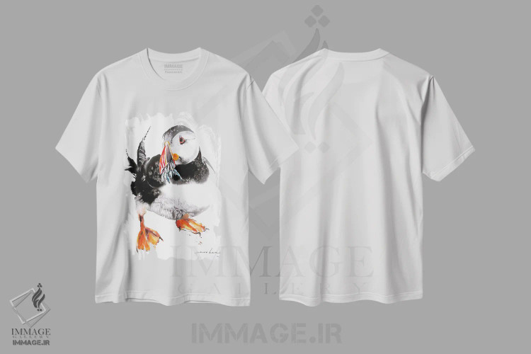 تیشرت سفید طرح دار فراوانی ماهی، دکور معاصر اثر سو بنگ لیم | immage.ir