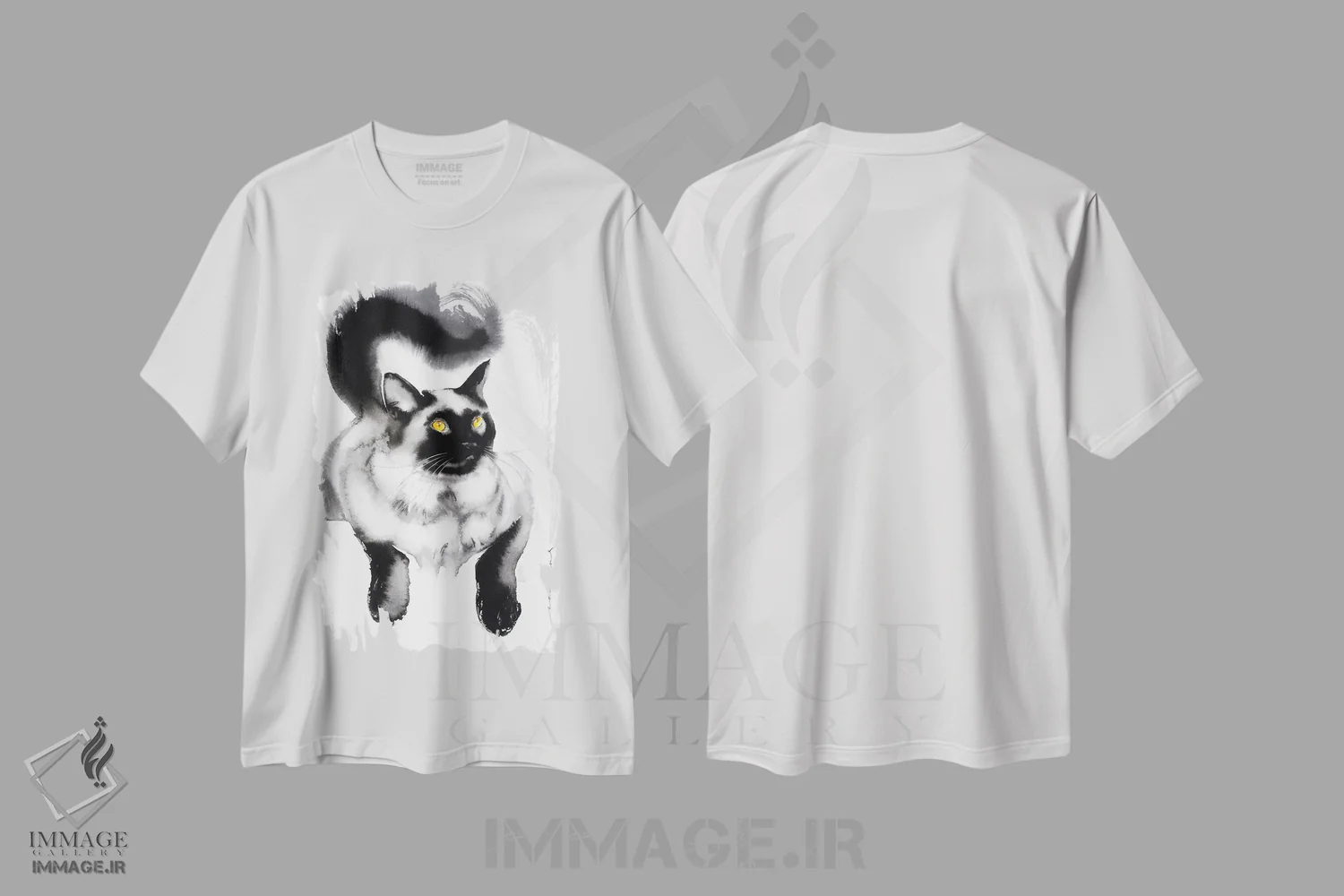 تیشرت سفید طرح دار ظرافت مخملی ۳، دکور معاصر اثر سو بنگ لیم | فروشگاه ایماژ