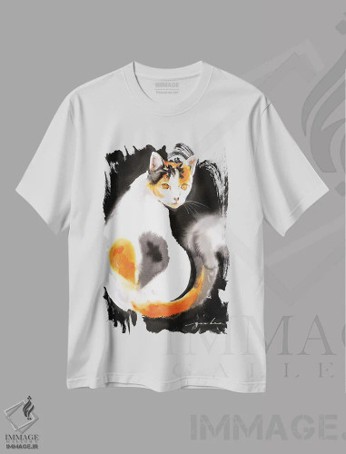 تیشرت سفید طرح دار نشان عشق ۲، دکور معاصر اثر سو بنگ لیم | فروشگاه ایماژ