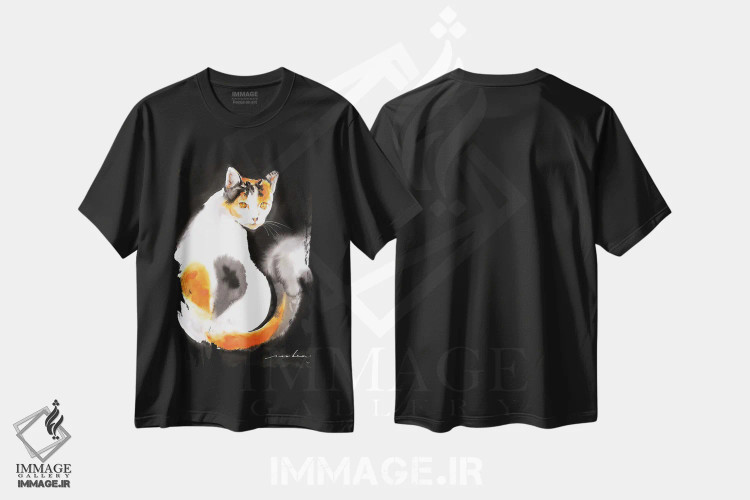 تیشرت مشکی طرح دار نشان عشق ۲، دکور معاصر اثر سو بنگ لیم | immage.ir