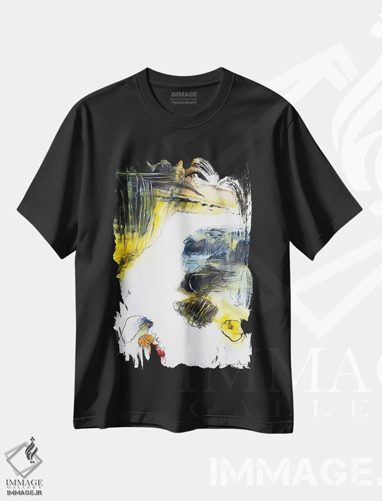 تیشرت مشکی طرح دار پوزه ساحلی ۵ اثر سو بنگ لیم | immage.ir