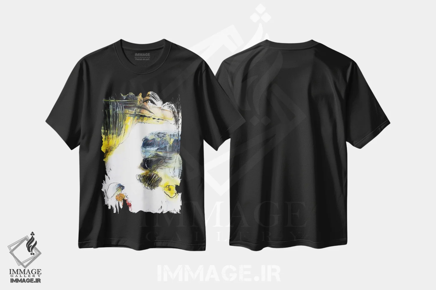 تیشرت مشکی طرح دار پوزه ساحلی ۵ اثر سو بنگ لیم | immage.ir