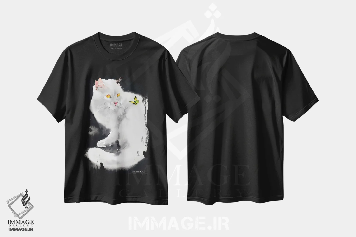 تیشرت مشکی طرح دار لحظه پروازآمیز، مدیوم اثر سو بنگ لیم | فروشگاه ایماژ