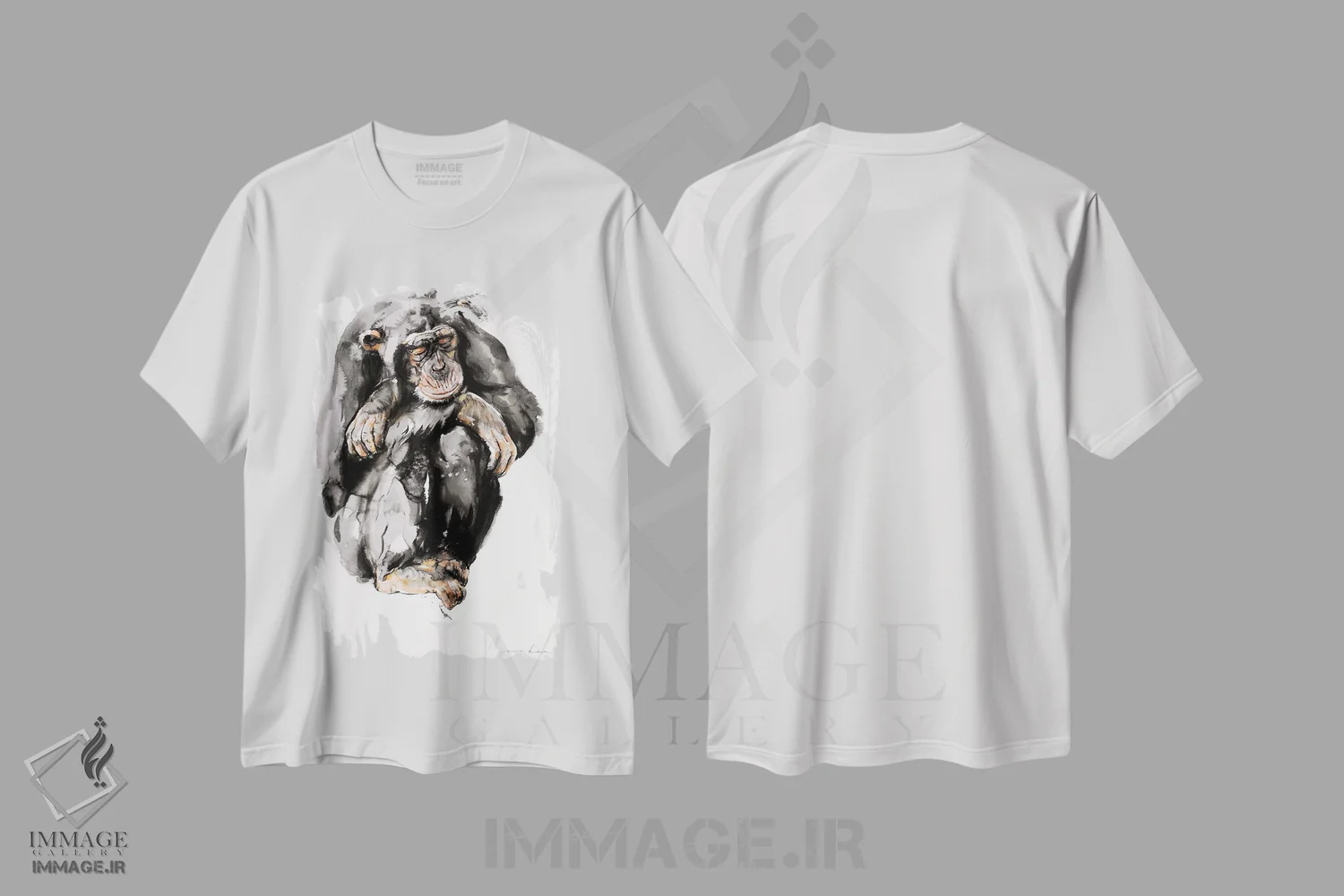 تیشرت سفید طرح دار افسردگی قرنطینه، هنر فاخر معاصر اثر سو بنگ لیم | immage.ir