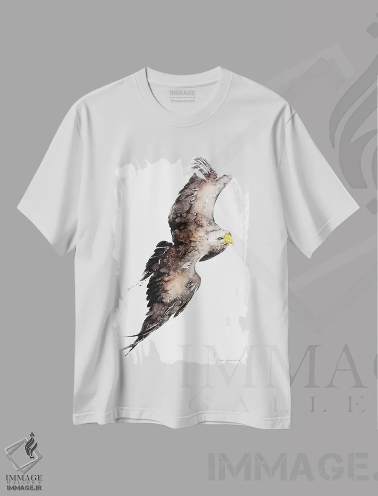 تیشرت سفید طرح دار اوج گیری بر فراز II، دکور معاصر اثر سو بنگ لیم | immage.ir