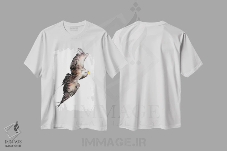 تیشرت سفید طرح دار اوج گیری بر فراز II، دکور معاصر اثر سو بنگ لیم | immage.ir