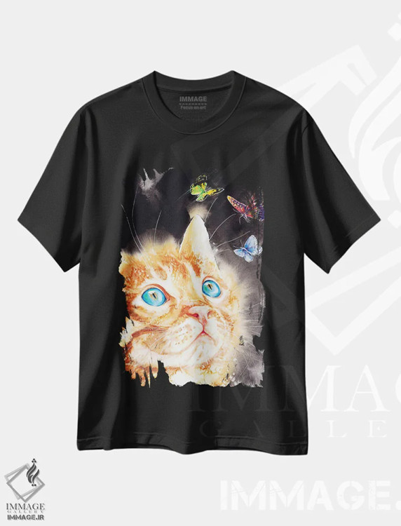 تیشرت مشکی طرح دار دوستان بالدار II، دکور معاصر اثر سو بنگ لیم | immage.ir