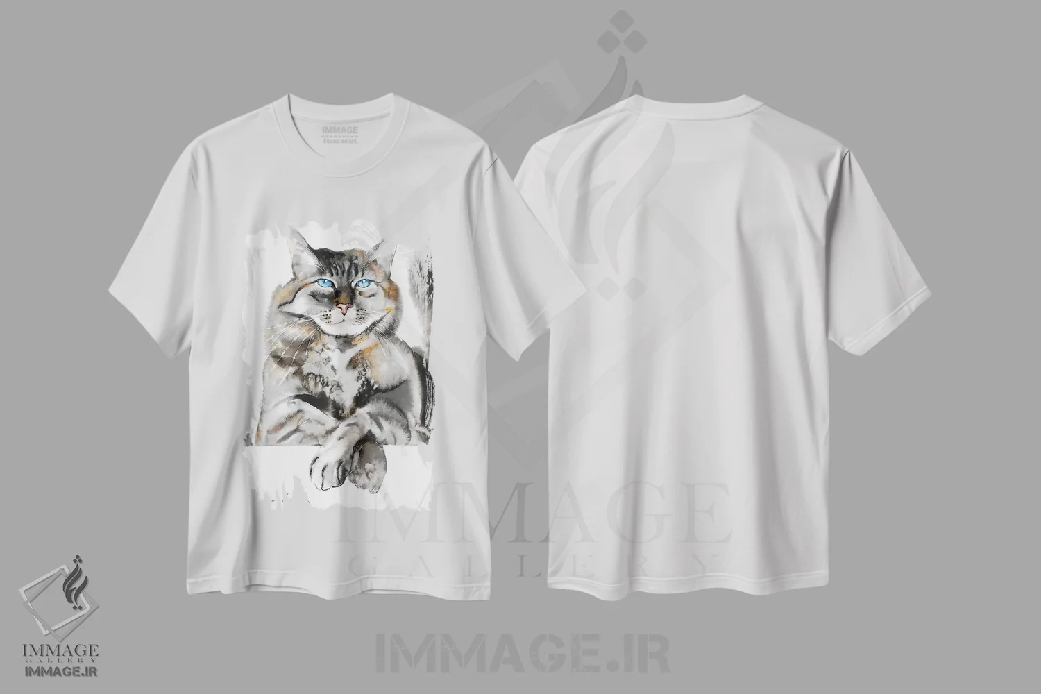 تیشرت سفید طرح دار گربه مغرور، دکور معاصر اثر سو بنگ لیم | immage.ir