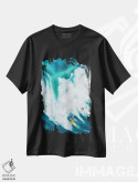 تیشرت مشکی طرح دار موج سواری افراطی، دکور ساحلی اثر سو بنگ لیم | فروشگاه ایماژ