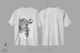 تیشرت سفید طرح دار خال پلنگ، دکور معاصر اثر سو بنگ لیم | فروشگاه ایماژ