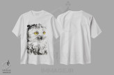 تیشرت سفید طرح دار جغد لومینوس، تزئینی اثر سو بنگ لیم | immage.ir