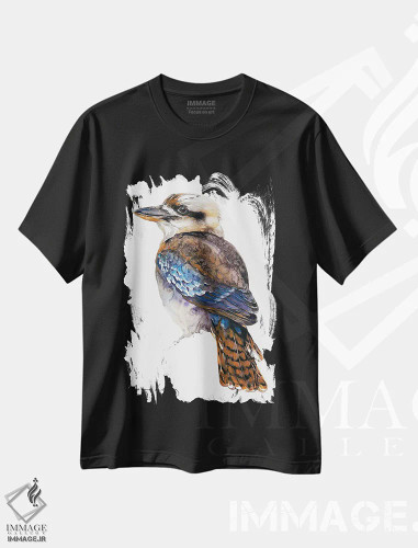 تیشرت مشکی طرح دار کاکابورا، مدیوم اثر سو بنگ لیم | فروشگاه ایماژ