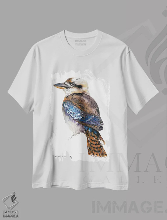 تیشرت سفید طرح دار کاکابورا، مدیوم اثر سو بنگ لیم | immage.ir