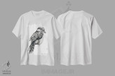 تیشرت سفید طرح دار کاکابورا ۲، مدیوم اثر سو بنگ لیم | فروشگاه ایماژ