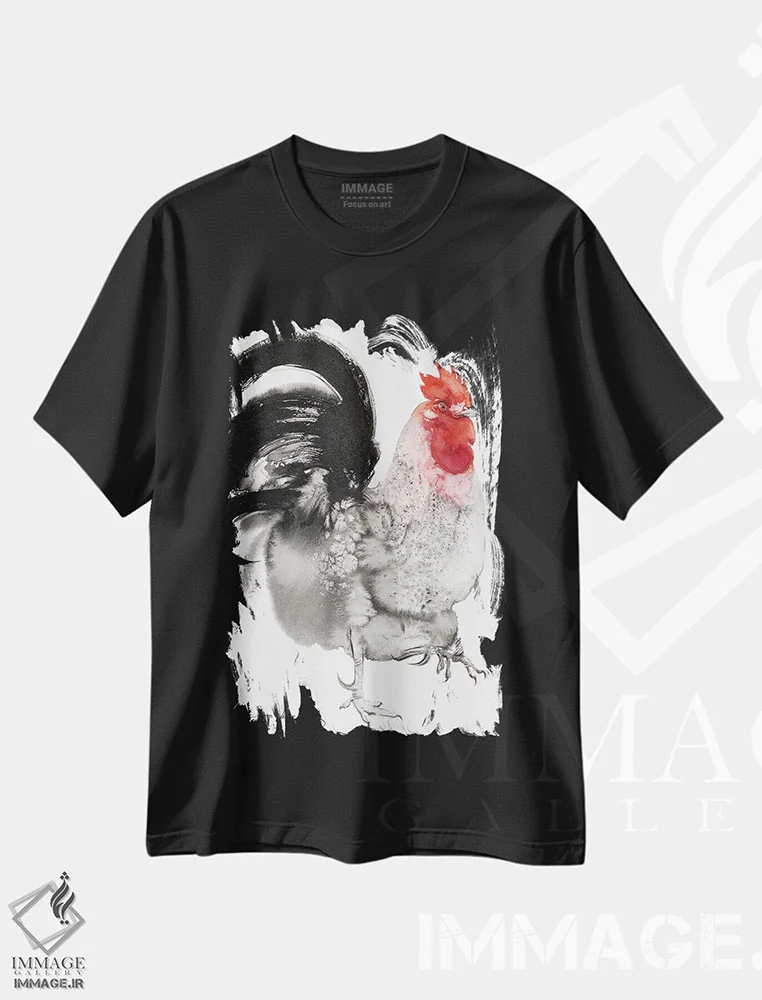 تیشرت مشکی طرح دار گام برتر ۴، مدیوم اثر سو بنگ لیم | immage.ir