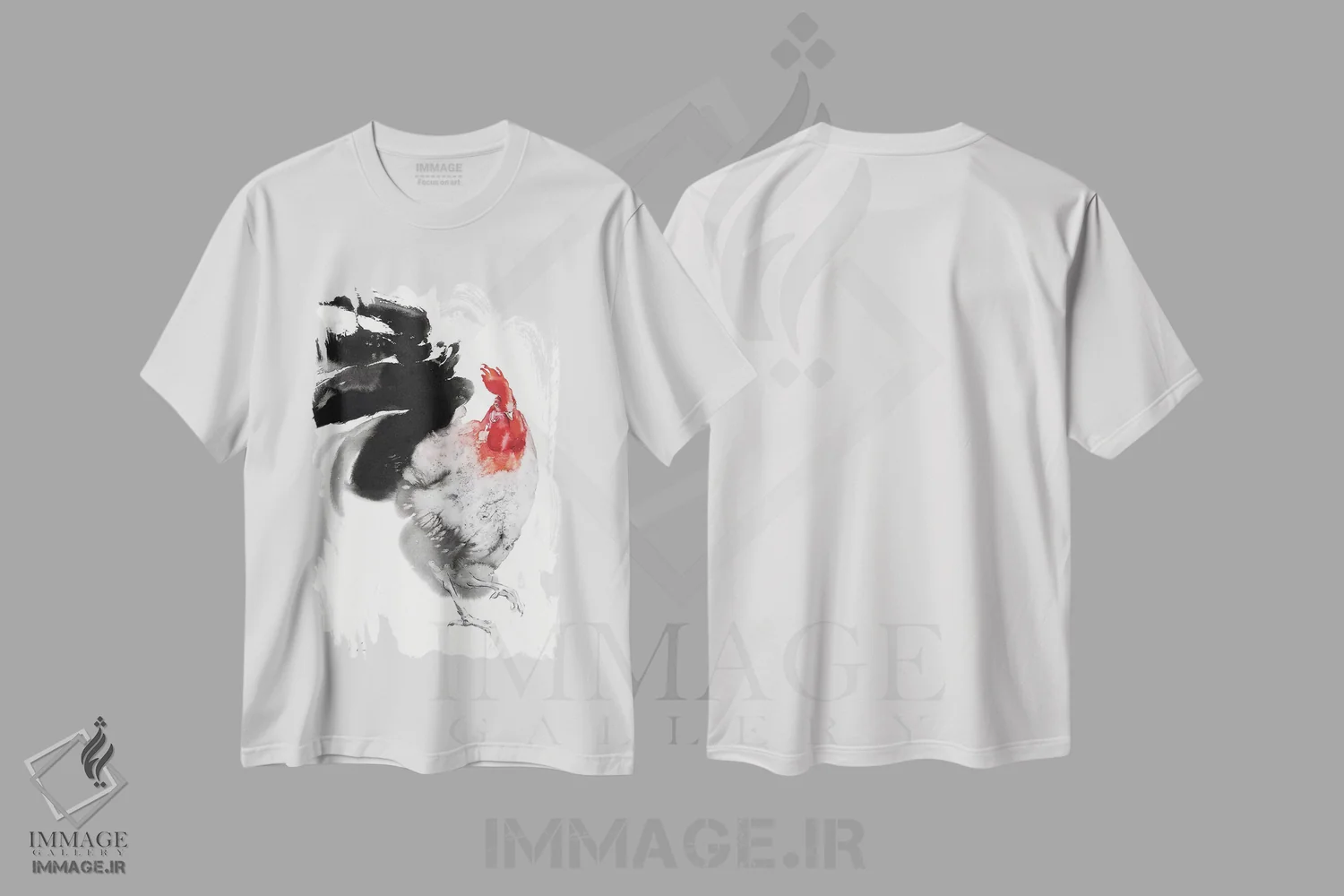 تیشرت سفید طرح دار گام برتر ۵، مدیوم اثر سو بنگ لیم | immage.ir
