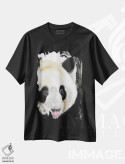 تیشرت مشکی طرح دار پاندای شیطون، دکور معاصر اثر سو بنگ لیم | immage.ir