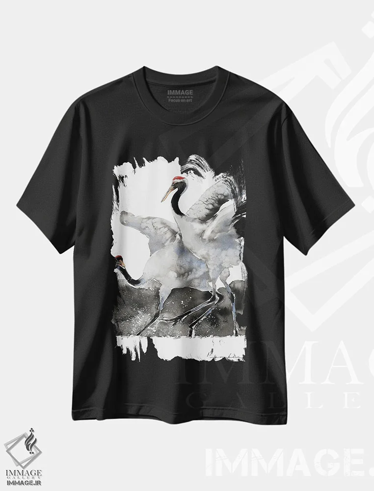 تیشرت مشکی طرح دار والس بال ها، دکور معاصر اثر سو بنگ لیم | immage.ir