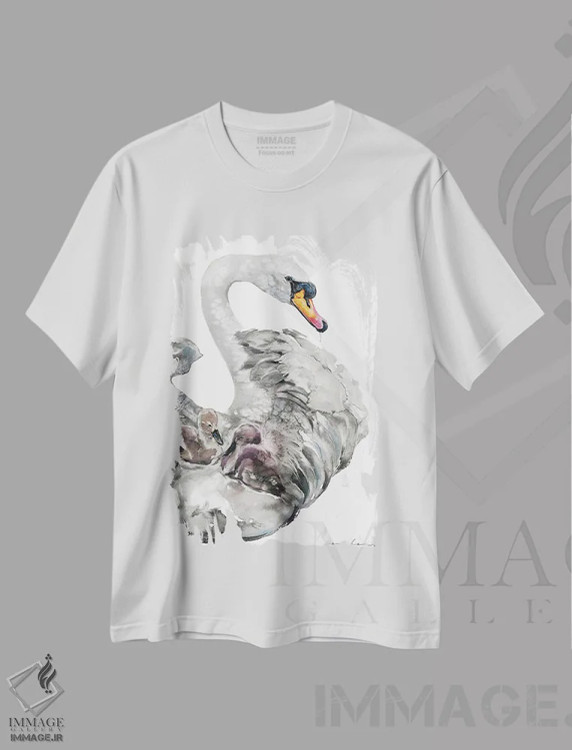 تیشرت سفید طرح دار ظرافت دریانوردی، هنر فاخر معاصر اثر سو بنگ لیم | فروشگاه ایماژ