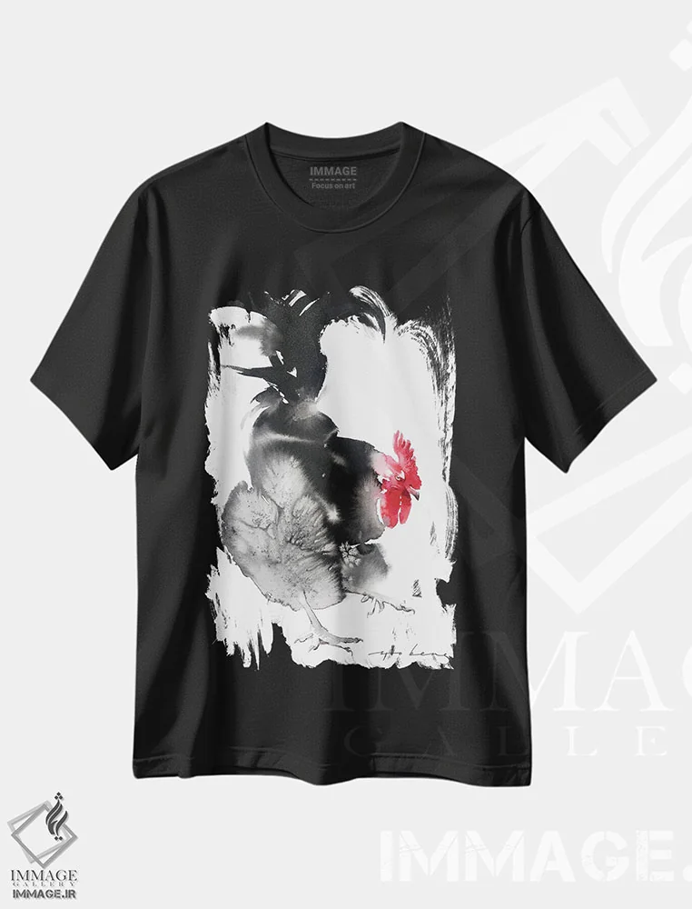 تیشرت مشکی طرح دار شروع قدرتمند ۲، هنر فاخر معاصر اثر سو بنگ لیم | immage.ir