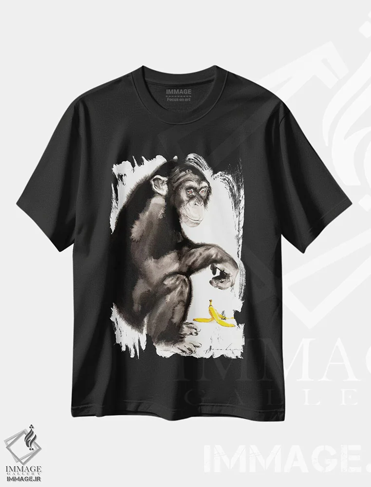 تیشرت مشکی طرح دار گوشه شیطنت ۲، مدیوم اثر سو بنگ لیم | فروشگاه ایماژ
