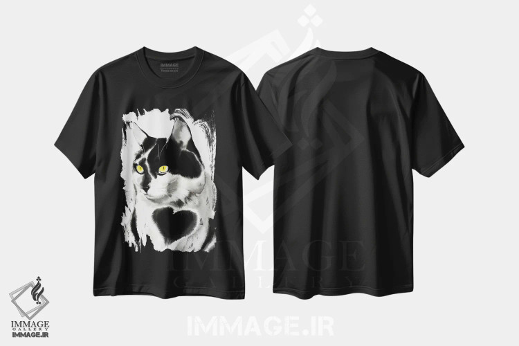 تیشرت مشکی طرح دار نشان عشق، مدیوم اثر سو بنگ لیم | immage.ir